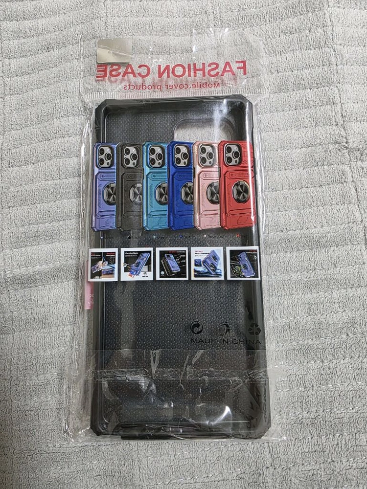 갤럭시 s25 울트라 퍼플 케이스 (카드 수납, 그립 거치대) 이미지