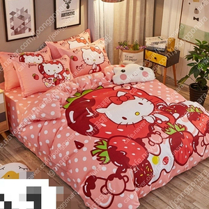 헬로키티 이불세트 침구세트 귀여운 키티 면 침대커버 이불세트 #새상품# 이미지