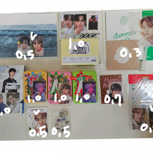 엔시티 도영 재민 제노 정우 해찬 지성 런쥔 포카 앨범 엠디 굿즈 이미지