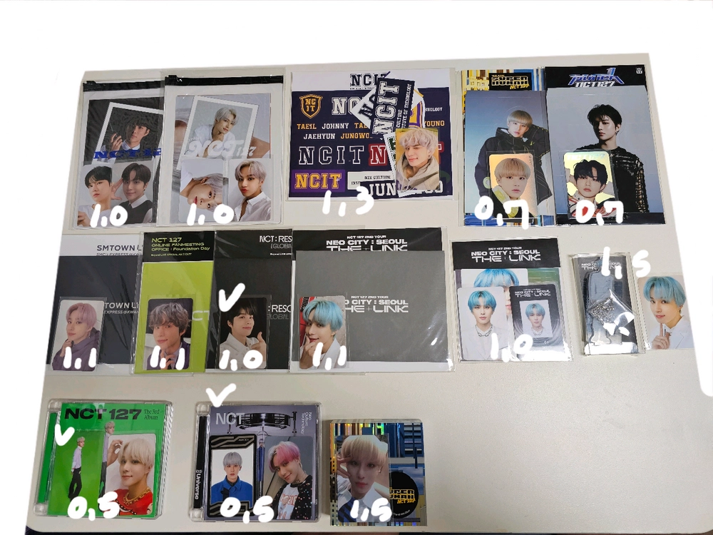 엔시티 정우 엠디 굿즈 포카 앨범 이미지
