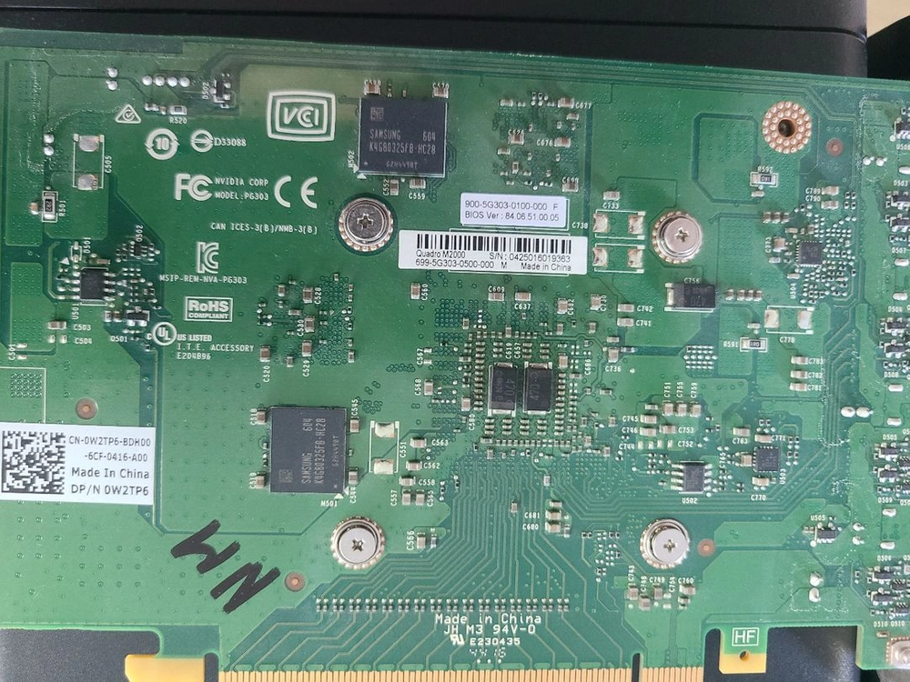 Quadro M2000그래픽카드 이미지