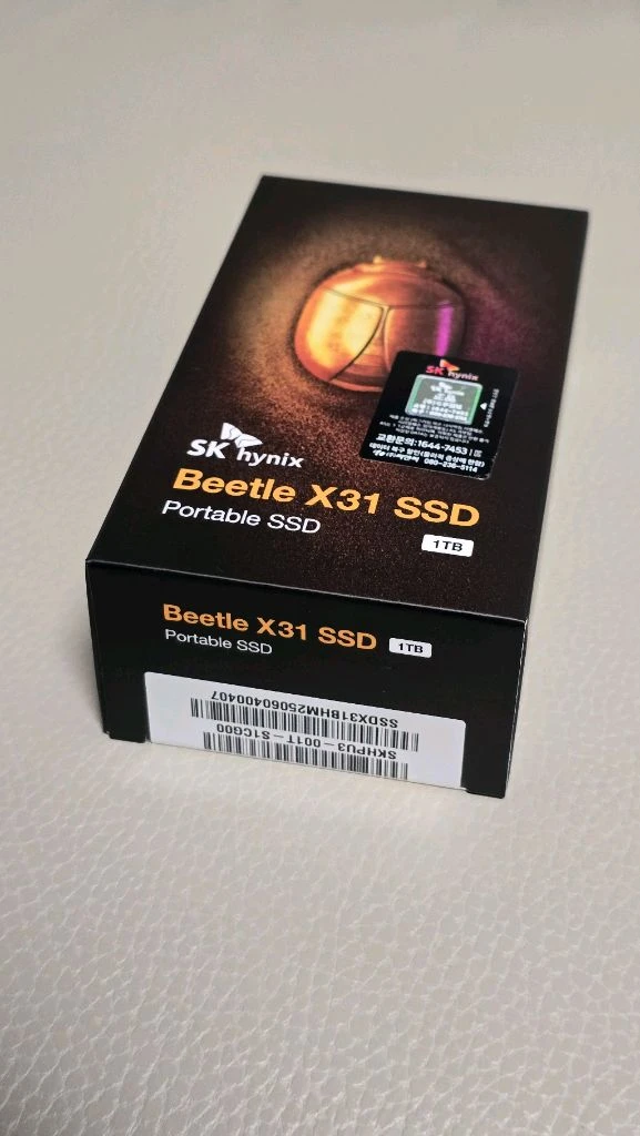 [가격인하] SK 하이닉스 Beetle X31 SSD (1TB) 새제품 팝니다 이미지