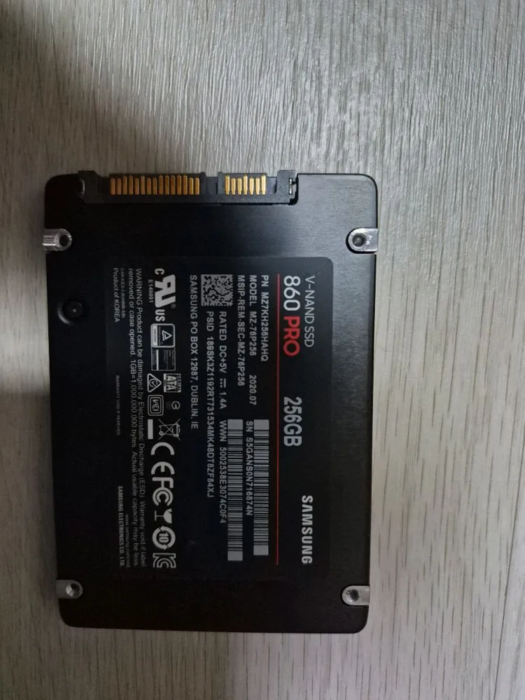 삼성 860 PRO SSD 256GB MLC 이미지