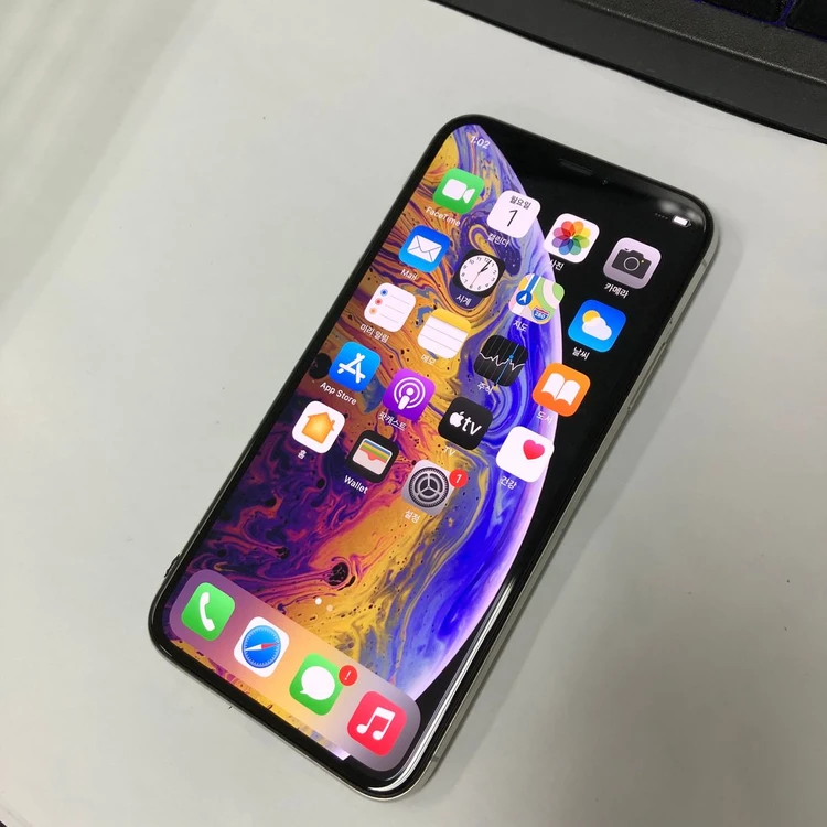.아이폰XS 64GB 실버 중고폰 배터리100% 기능정상 211085 이미지