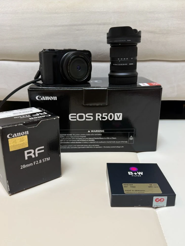 캐논 r50v + 28mm + 시그마 1850 - 안심되는 중고거래