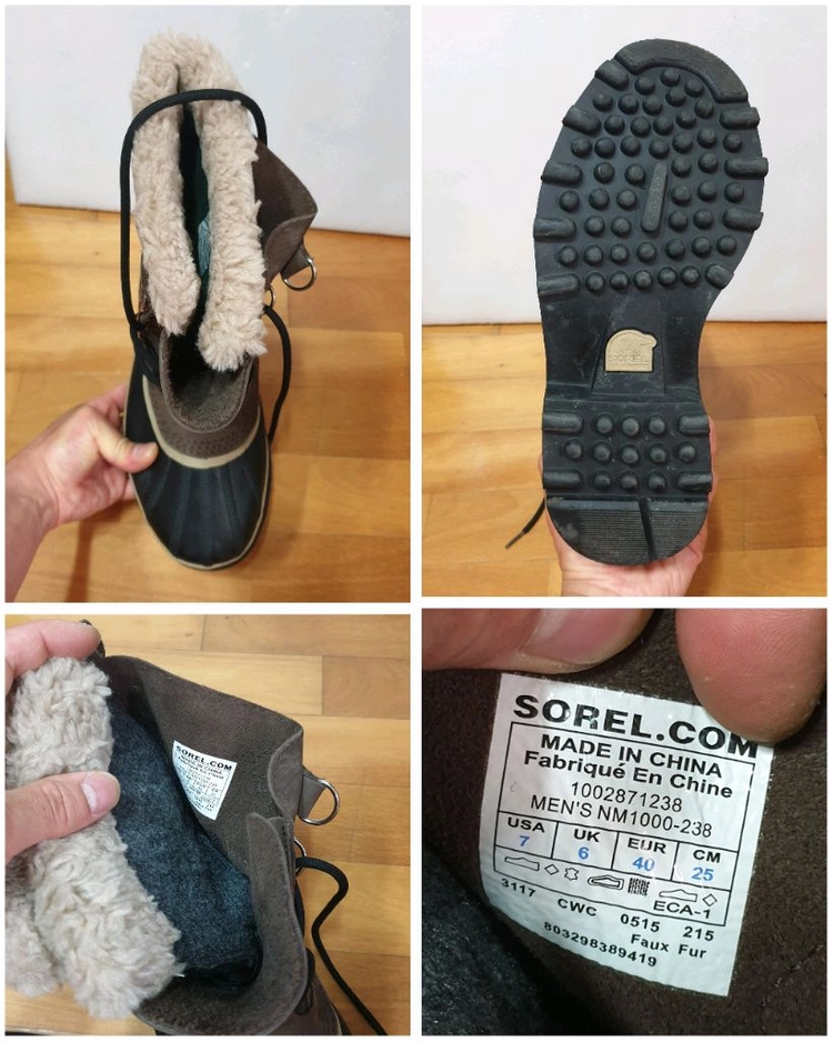 소렐 카리부 방한 부츠 250 판매해요 이미지
