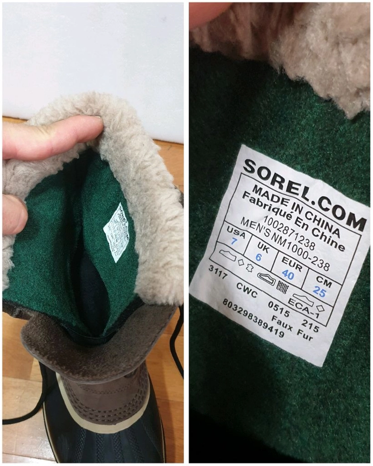 소렐 카리부 방한 부츠 250 판매해요 이미지