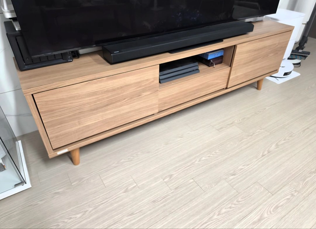 현대 리바트 원목 거실장 tv장 tv다이 이미지
