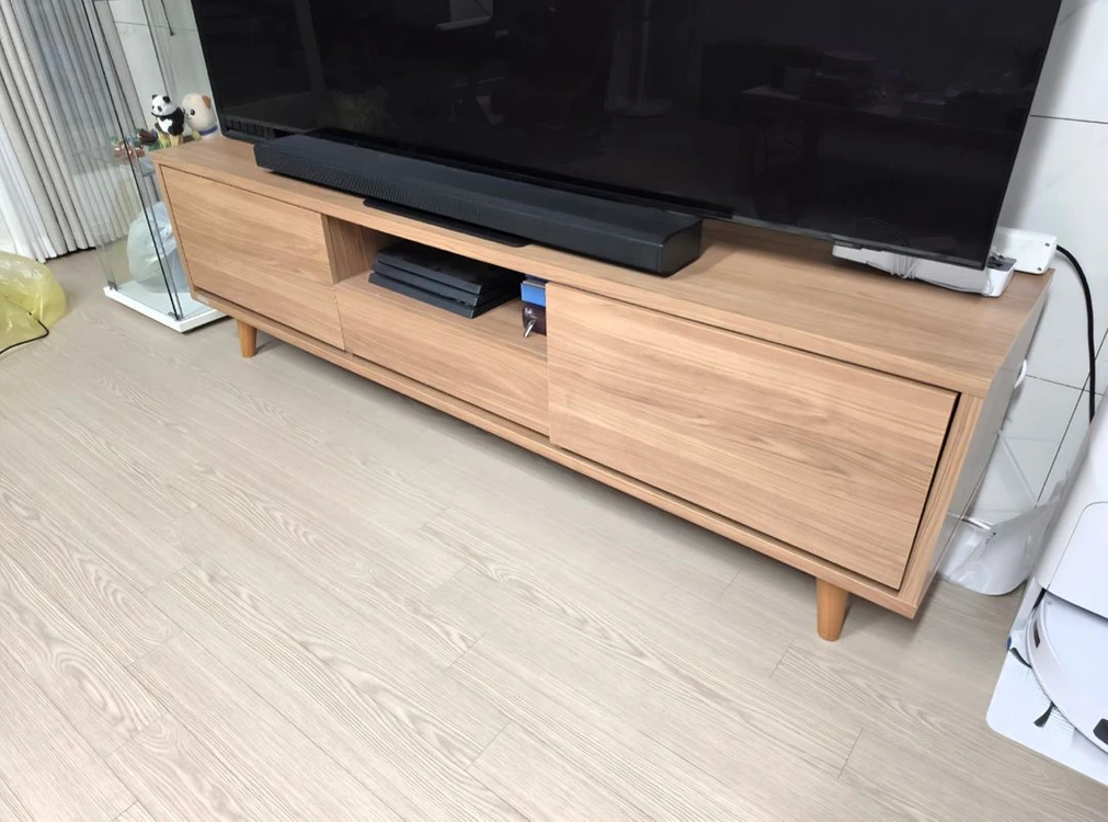 현대 리바트 원목 거실장 tv장 tv다이 이미지