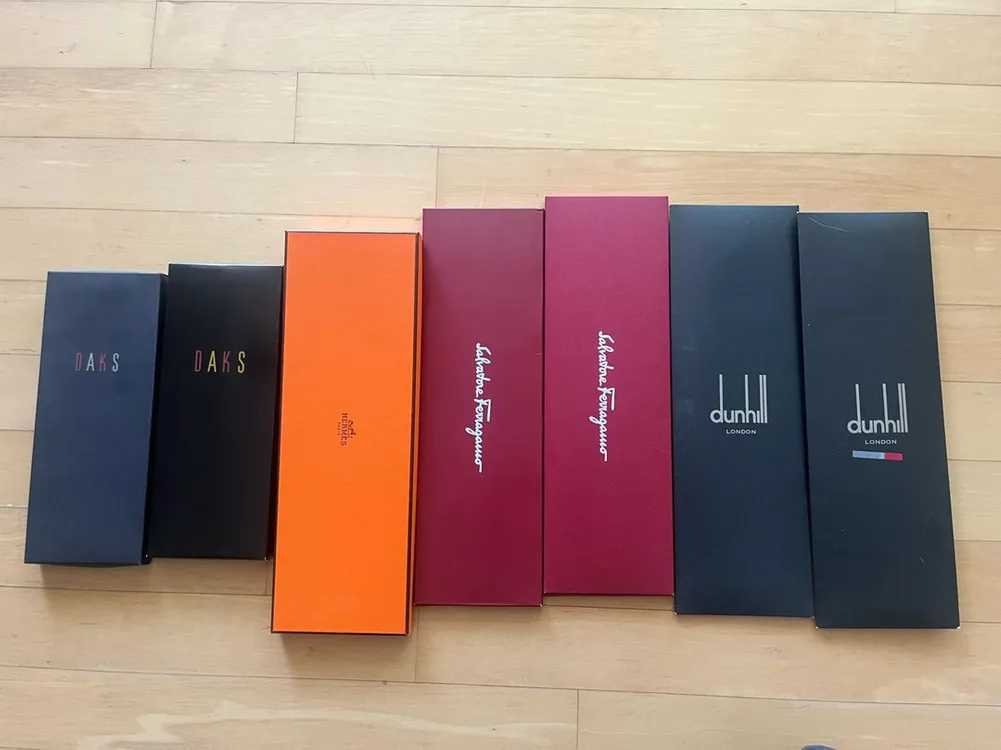 에르메스, 페라가모, 던힐 등 명품 넥타이 9종 개별/일괄 판매 이미지