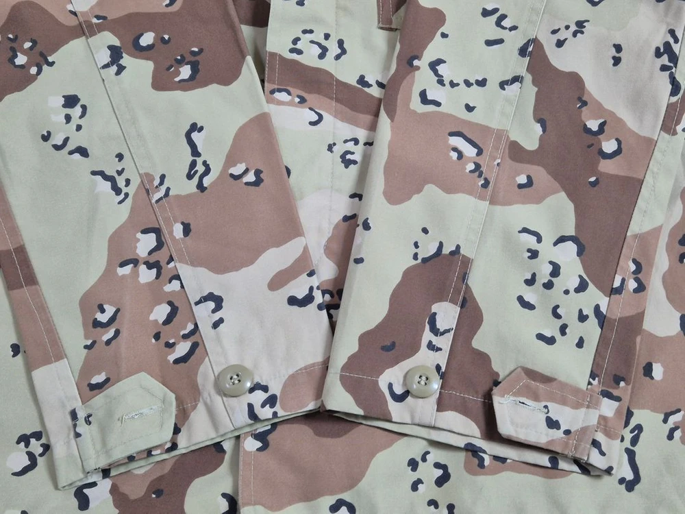 육군 구형 걸프전/상록수 부대 사막복 의무 대위 전투복 상의 자켓 (L) 이미지