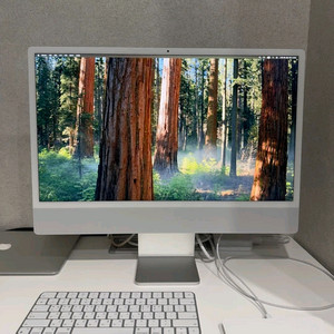 2024 M3 iMAC(아이맥) 24인치 실버(트랙패드 포함) 이미지