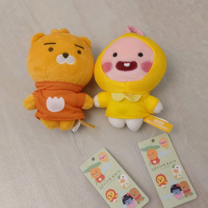 카카오프렌즈 라이언 어피치 봉제인형 키링 set 일괄2 이미지