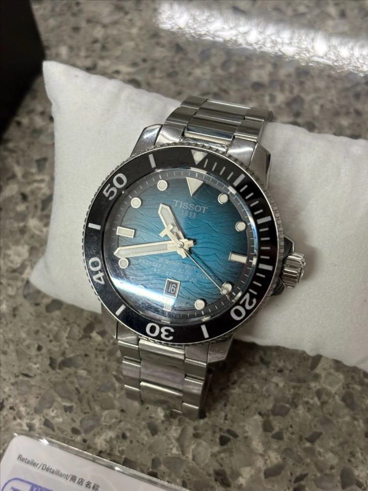 풀박스)티쏘 씨스타 2000 파워매틱80 ( 블루 / 46mm ) 오토매틱 청록 - 안심되는 중고거래