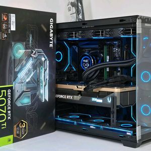 (새제품 수랭 블랙)9800X3D, RTX5070Ti, B850M, 32GB, 수랭쿨러, 방송게이밍컴퓨터본체 이미지