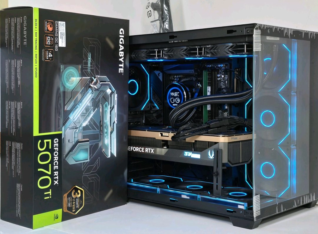 (새제품 수랭 블랙)9800X3D, RTX5070Ti, B850M, 32GB, 수랭쿨러, 방송게이밍컴퓨터본체 이미지