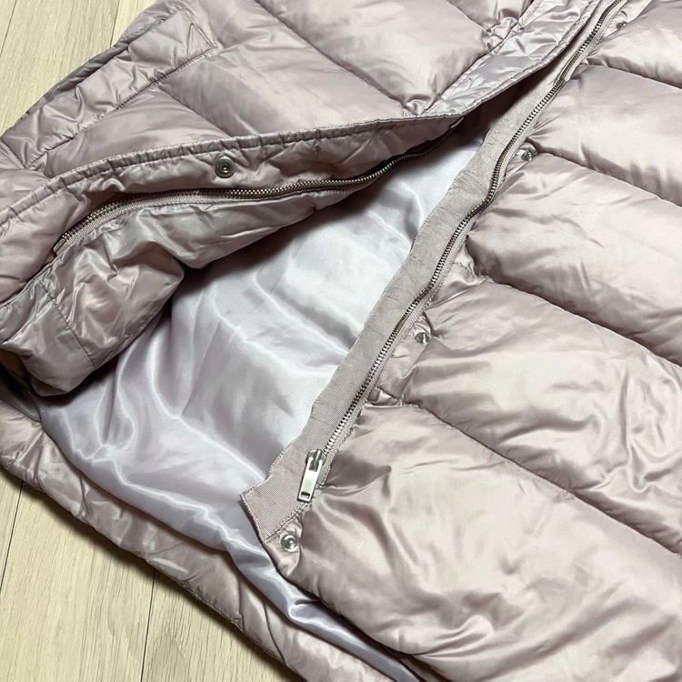 쥬크 ZOOC 59.9만 핑크 폭스후드 덕다운 패딩조끼 오리털 점퍼 자켓 퍼 베스트 주크 이미지