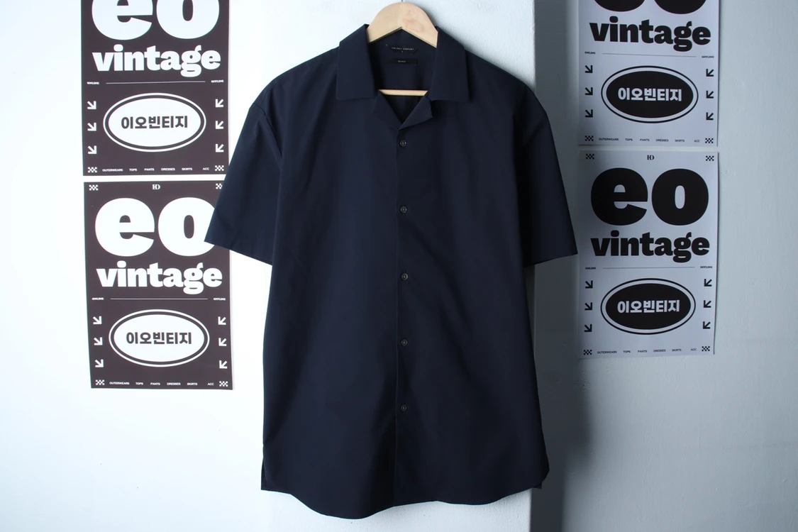 (L-XL) 더니트컴퍼니 반팔 카라 티셔츠 셔츠 남방 이미지