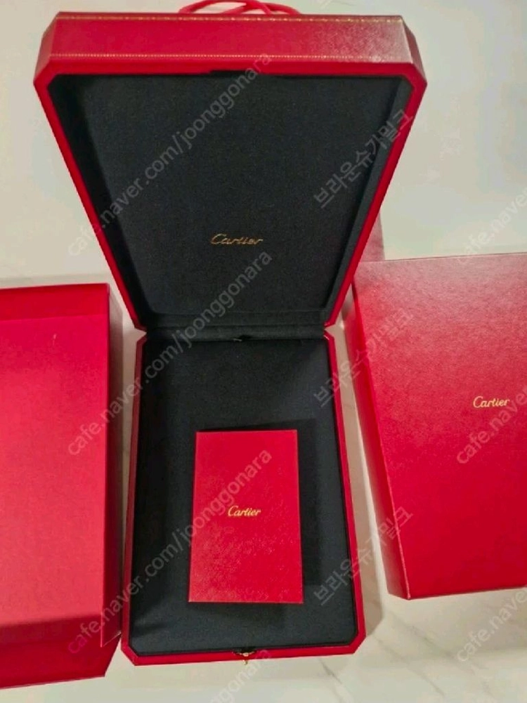 까르띠에 목걸이케이스 박스 쇼핑백팝니다 이미지