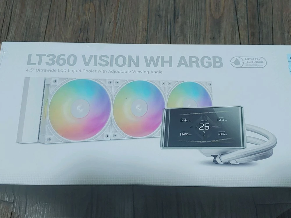 딥쿨 LT360 VISION ARGB 화이트 CPU 수냉쿨러 미개봉 팝니다 이미지