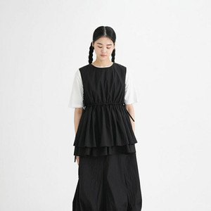 유노이아 리프 스트링 베스트 블랙 leaf string vest black 판매합니다 이미지
