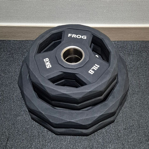 (택포) 30KG 우레탄 중량 원판 바벨 플레이트 플러그피트니스 폴리곤 이미지