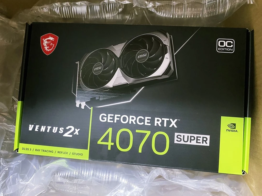 MSI 지포스 RTX 4070 SUPER VENTUS 4070 슈퍼 벤투스 2X OC D6X 12GB 새제품 이미지