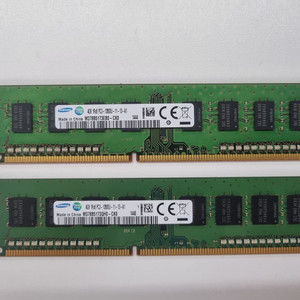 삼성 DDR3 PC3-12800U 4GB 램 2개 이미지