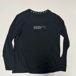 푸마 Puma 빅 로고 롱슬리브 긴팔 티셔츠 L ~ XL 블랙 이미지