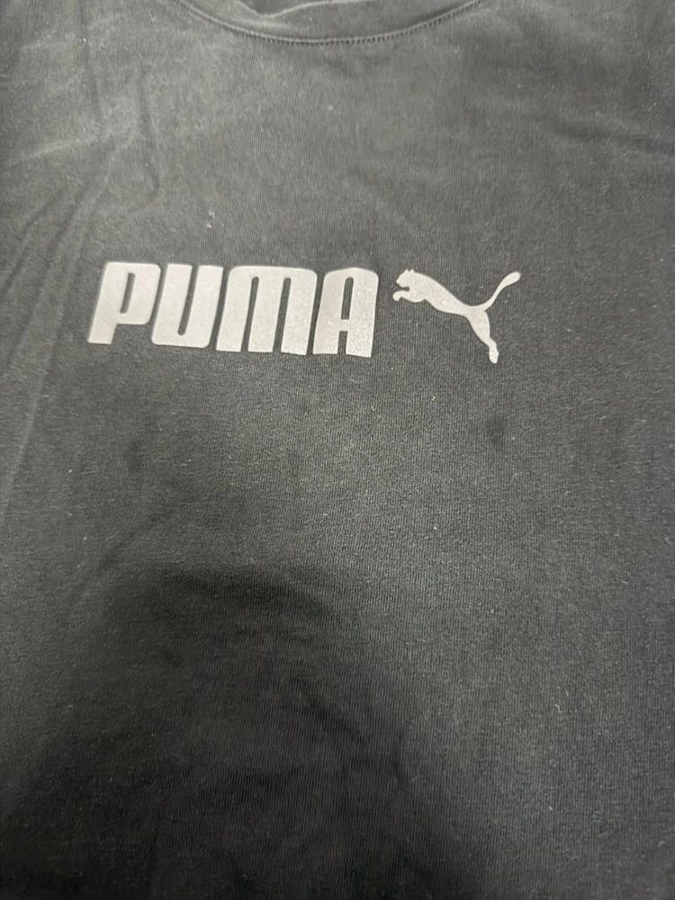 푸마 Puma 빅 로고 롱슬리브 긴팔 티셔츠 L ~ XL 블랙 이미지