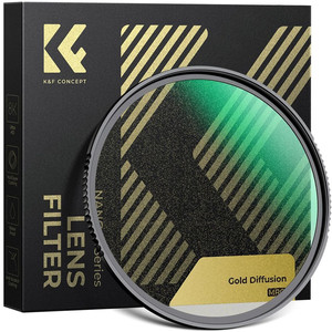 K&F Concept NANO-X 골드 미스트 디퓨전 1/4 필터 (새상품) AGC Glass (67mm-82mm) 이미지