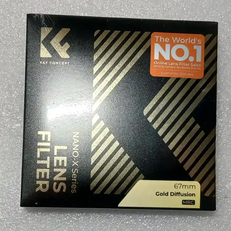 K&F Concept NANO-X 골드 미스트 디퓨전 1/4 필터 (새상품) AGC Glass (67mm-82mm) 이미지