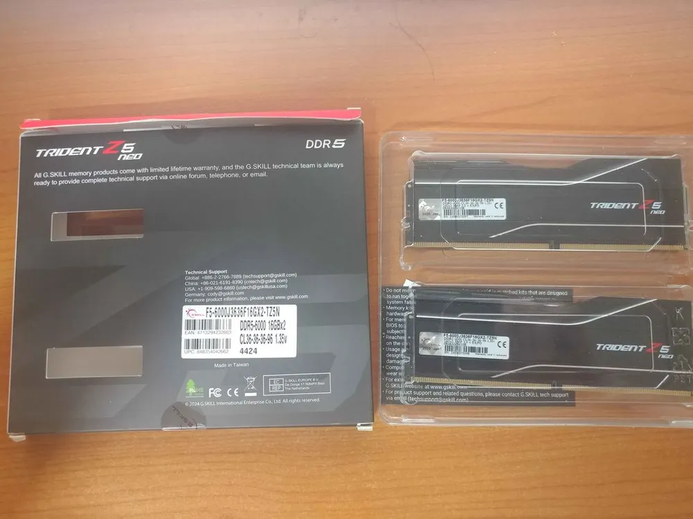 DDR5램) G.SKILL DDR5-6000 CL36 TRIDENT Z5 NEO J (32GB(16Gx2)) 이미지