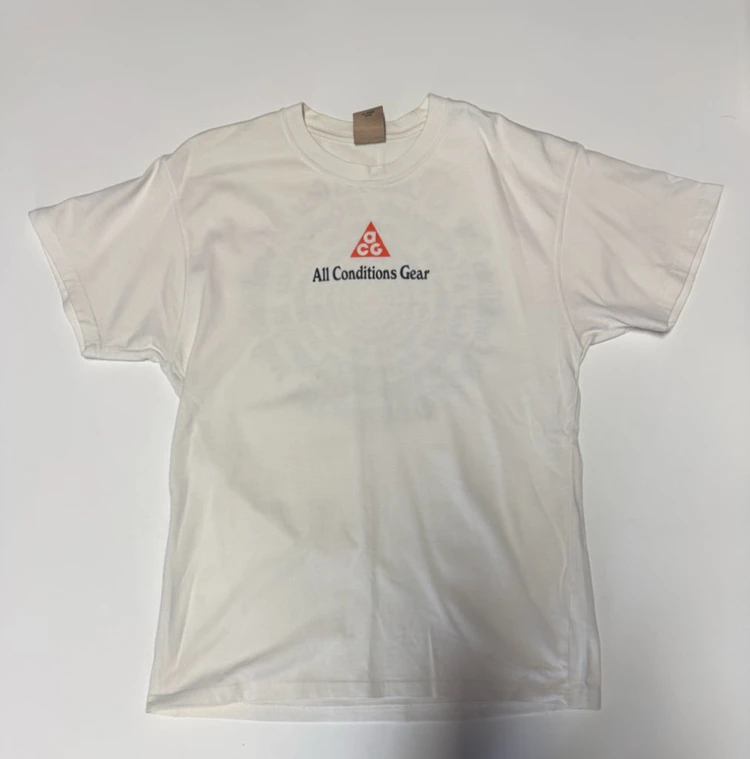 나이키 Acg 그래픽 볼텍스 반팔 티셔츠 M 화이트 이미지