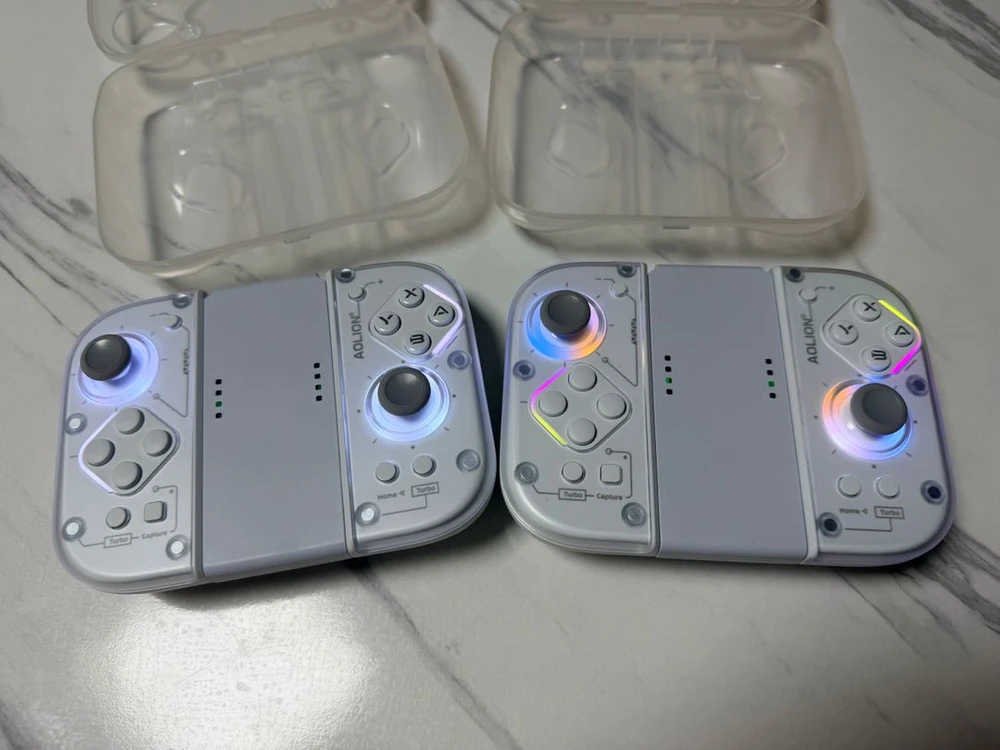 Aolion J20 블루투스 게임패드 화이트 닌텐도1,2 피씨 호환가능 이미지