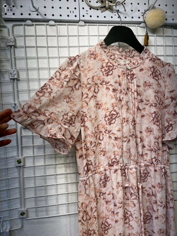 새옷 S 쉬폰 프릴 롱 원피스 써스데이아일랜드 이미지