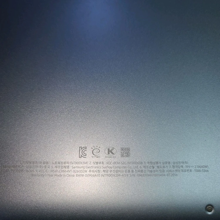 삼성노트북 NT900X3M-K59 이미지