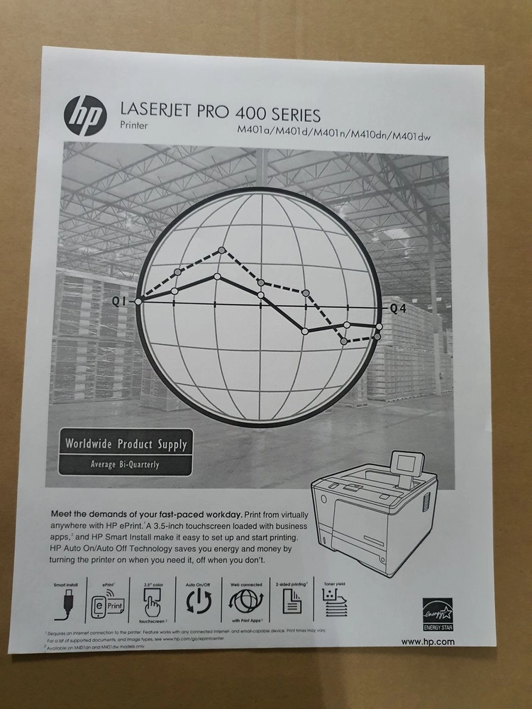 HP M401dn A4 흑백 레이저 프린터 , 자동양면인쇄 이미지