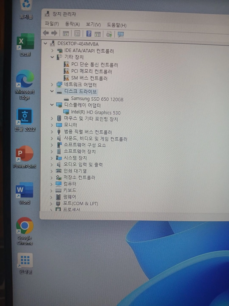 WIN11 인텔i5 CPU i5-6500 삼성ddr4 8G램 SSD 사무용 PC 고속 피시 데스크탑 컴퓨터 본체 이미지