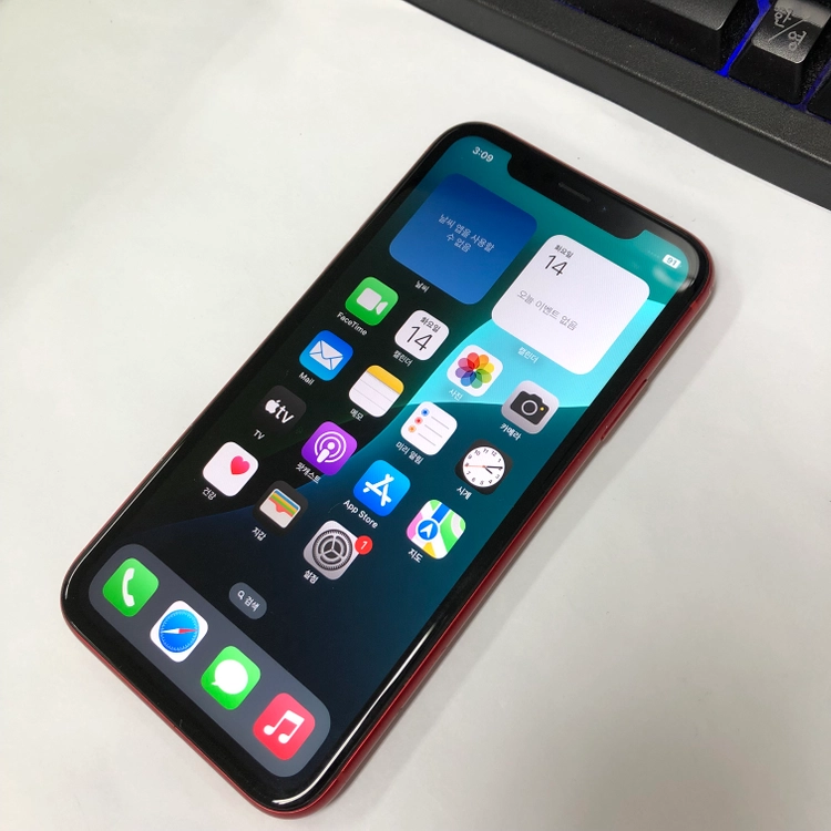 아이폰XR 64GB 레드 중고폰 배터리85% 서브폰 사진폰 211550 이미지