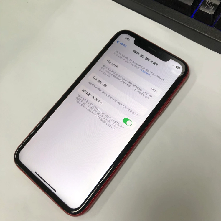 아이폰XR 64GB 레드 중고폰 배터리85% 서브폰 사진폰 211550 이미지
