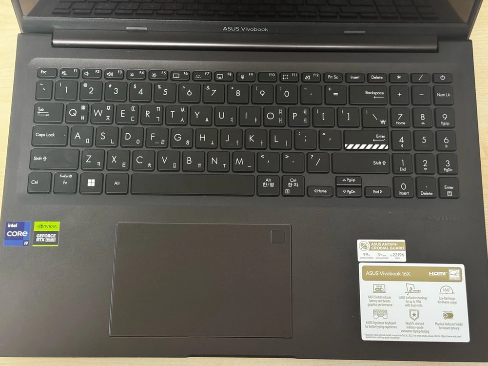 비보북 16 노트북 i9 ram 32gb, ssd 1tb 이미지
