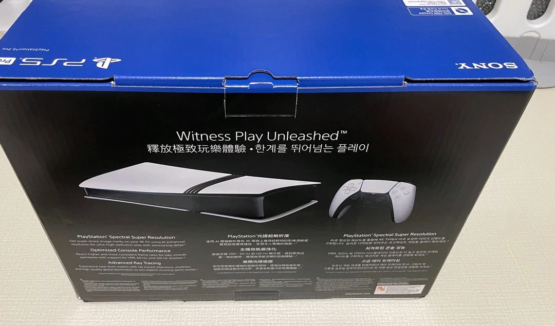 [미사용품] 펌웨어12.40, 6월 영수증, 플스5 프로, 신공정 7122, PS5 pro, 플레이스테이션 이미지