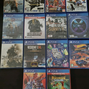 ps4 미개봉 새제품 게임 배필1 고스트오브쓰시마 슈로대t 마녀와백기병 메탈기어솔리드 니어 바이오하자드7 저댄 파이 이미지