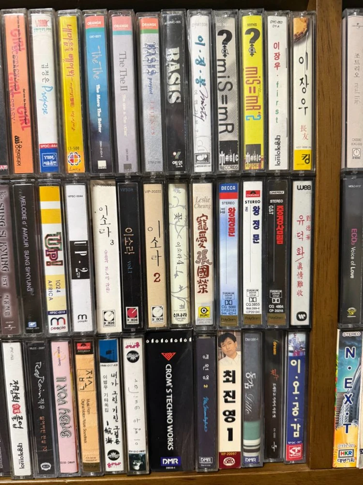 카세트 테이프 가요 팝 등 브라운아이즈 왕정문 중경삼림 라디오헤드등 이미지