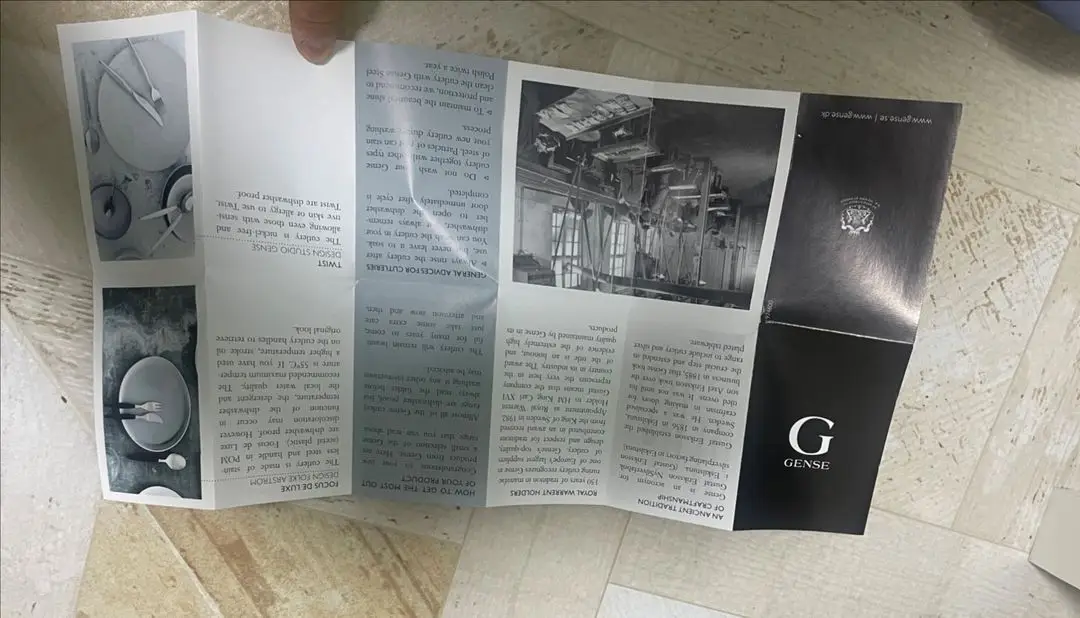 [미개봉 새제품] 스웨덴 명품 젠세(Gense) 올드파머 클래식 프리미엄 라인 스테이크 커틀러리 8피스 세트 이미지