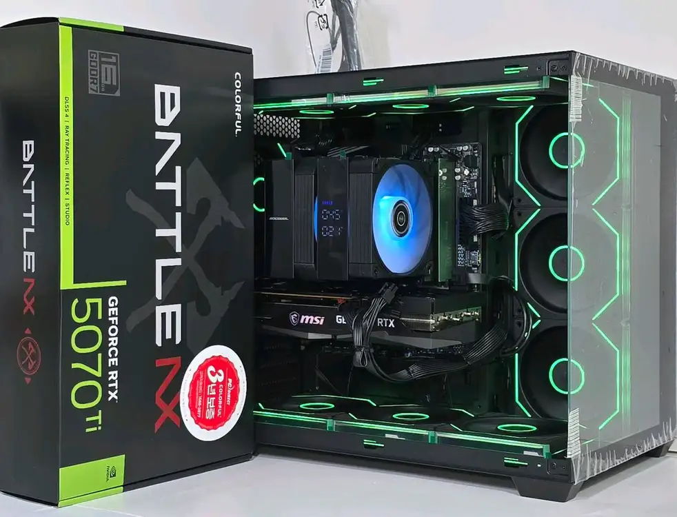 (새제품 5070Ti 공랙 블랙)9800X3D, 32GB, 1000W, 공랭최강, 방송게이밍컴퓨터본체 이미지