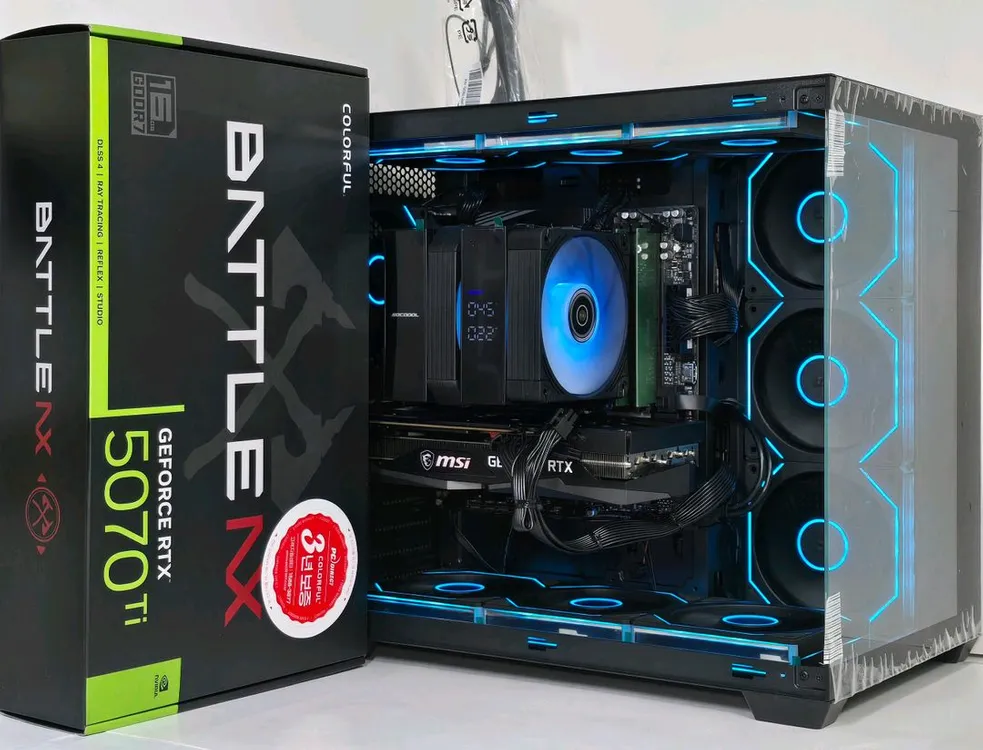 (새제품 5070Ti 공랙 블랙)9800X3D, 32GB, 1000W, 공랭최강, 방송게이밍컴퓨터본체 이미지