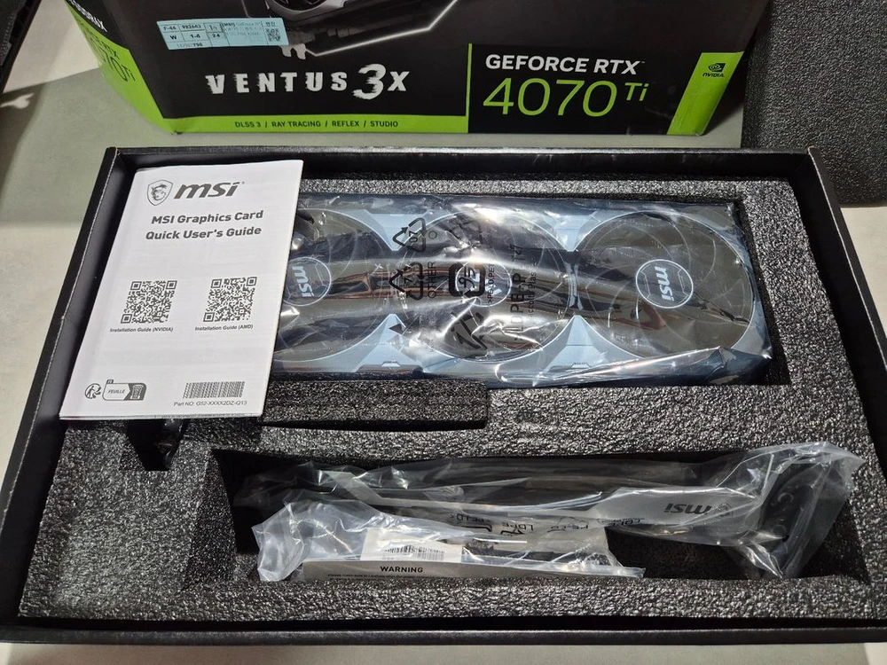 MSI 지포스 RTX 4070Ti 벤투스 3X OC 12GB 4070 Ti 이미지