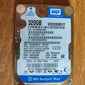 320GB SATA 하드디스크 2.5인지 이미지